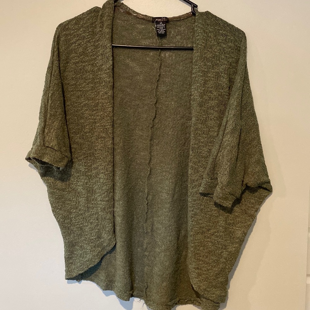 Olive Green Rue 21 Cardigan - size XS